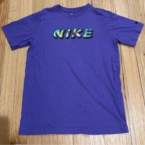 Nike Vibrant Purple Tee with Graphic Logo